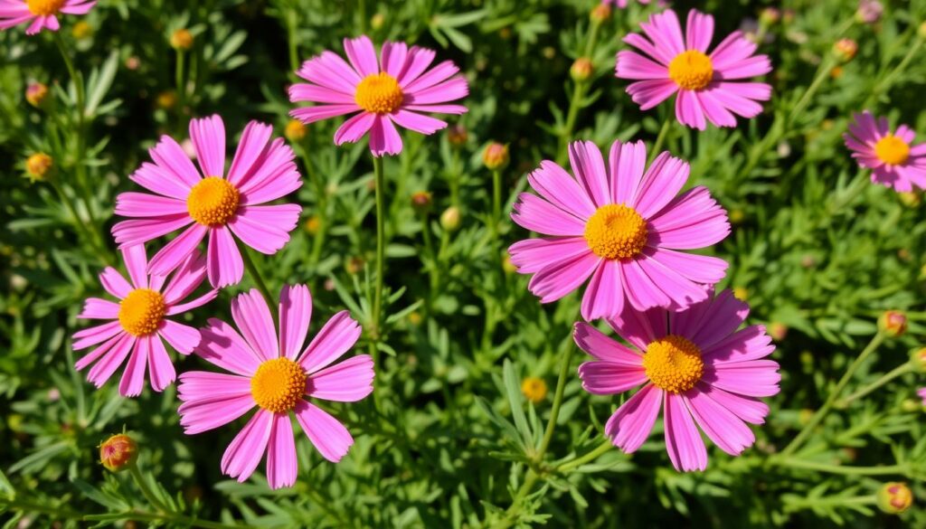 Generate an image of Coreopsis Moonbeam variety in full bloom. Generate an image of Coreopsis Moonbeam variety in full bloom.